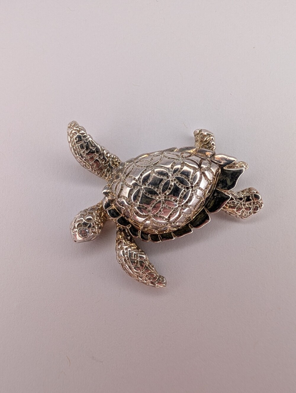 Sterling Silver Sea Turtle Pendant
